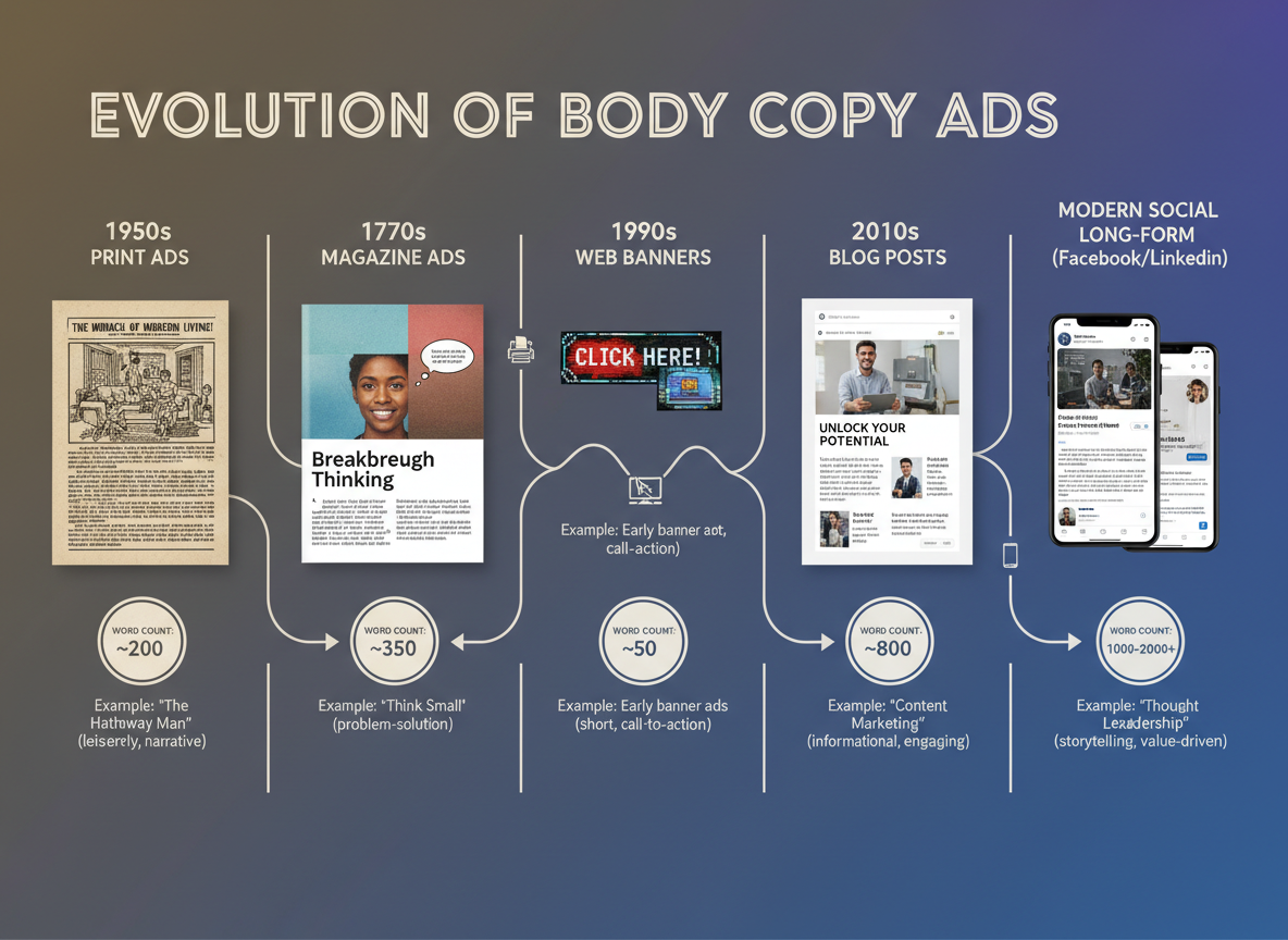 What Are Ads with Body Copy? (And Why They Still Dominate)