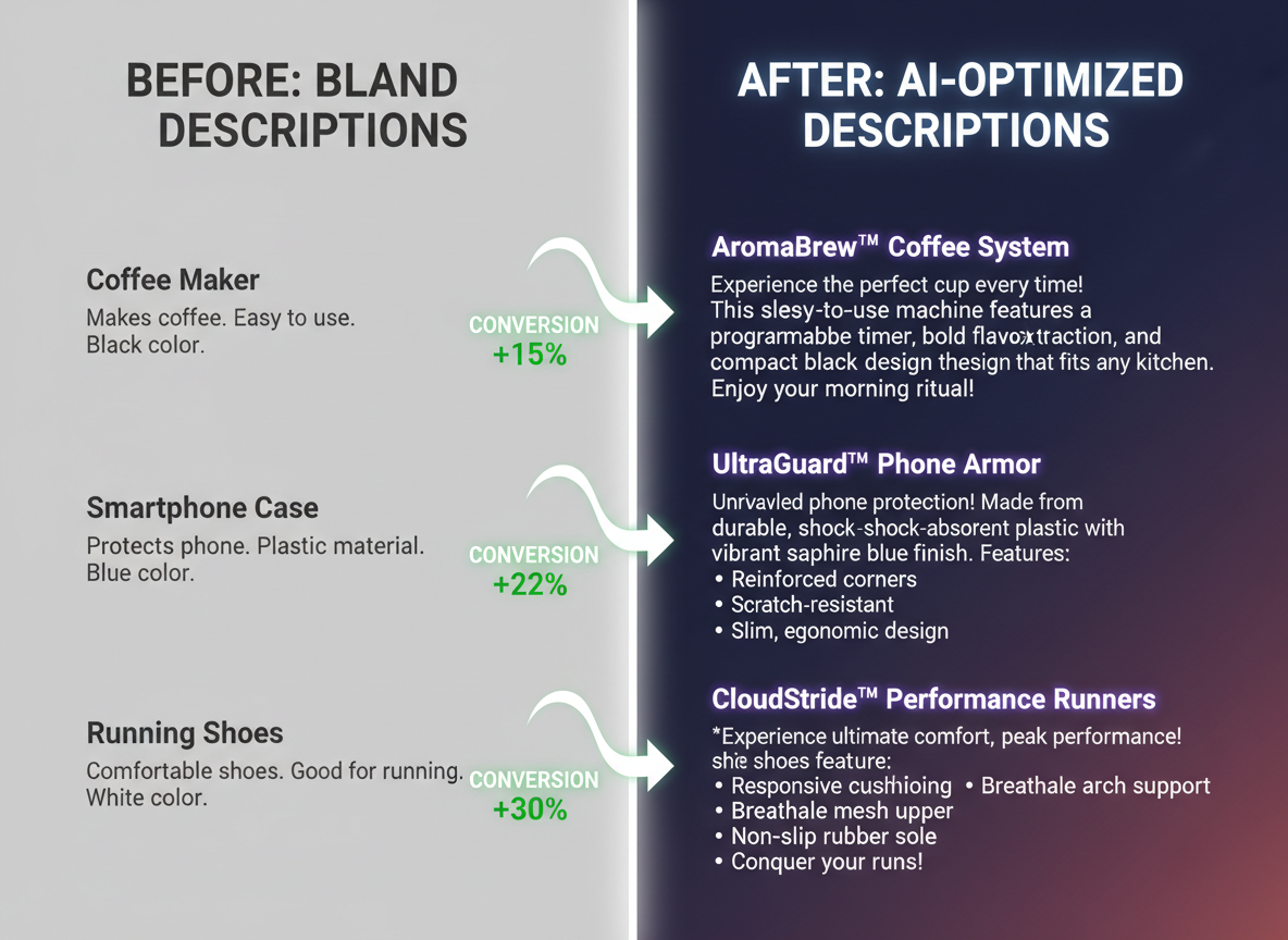 Real Examples: Before & After AI Product Description Transformations