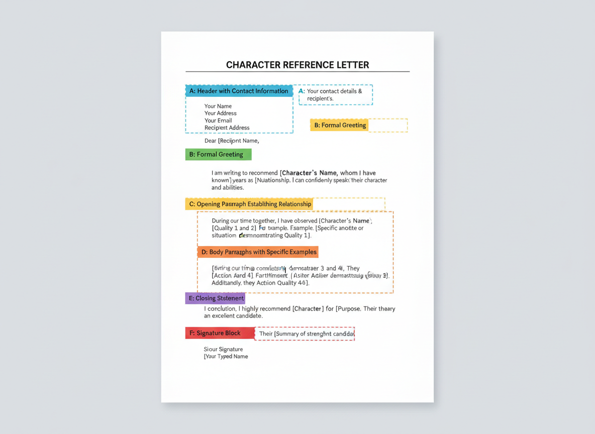 The Anatomy of a Powerful Character Reference Letter: Essential Elements