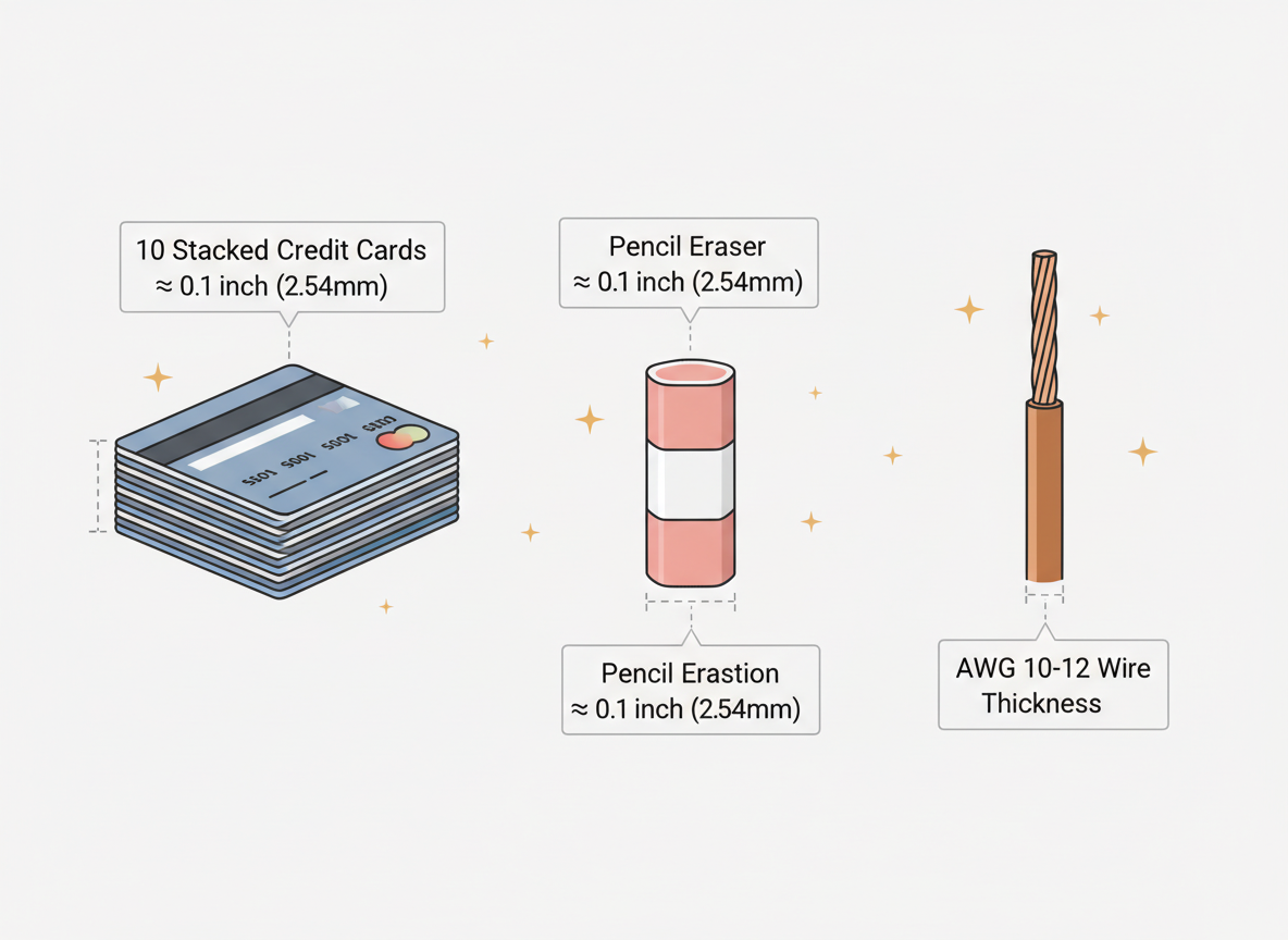 Real-World Objects That Measure 0.1 Inch