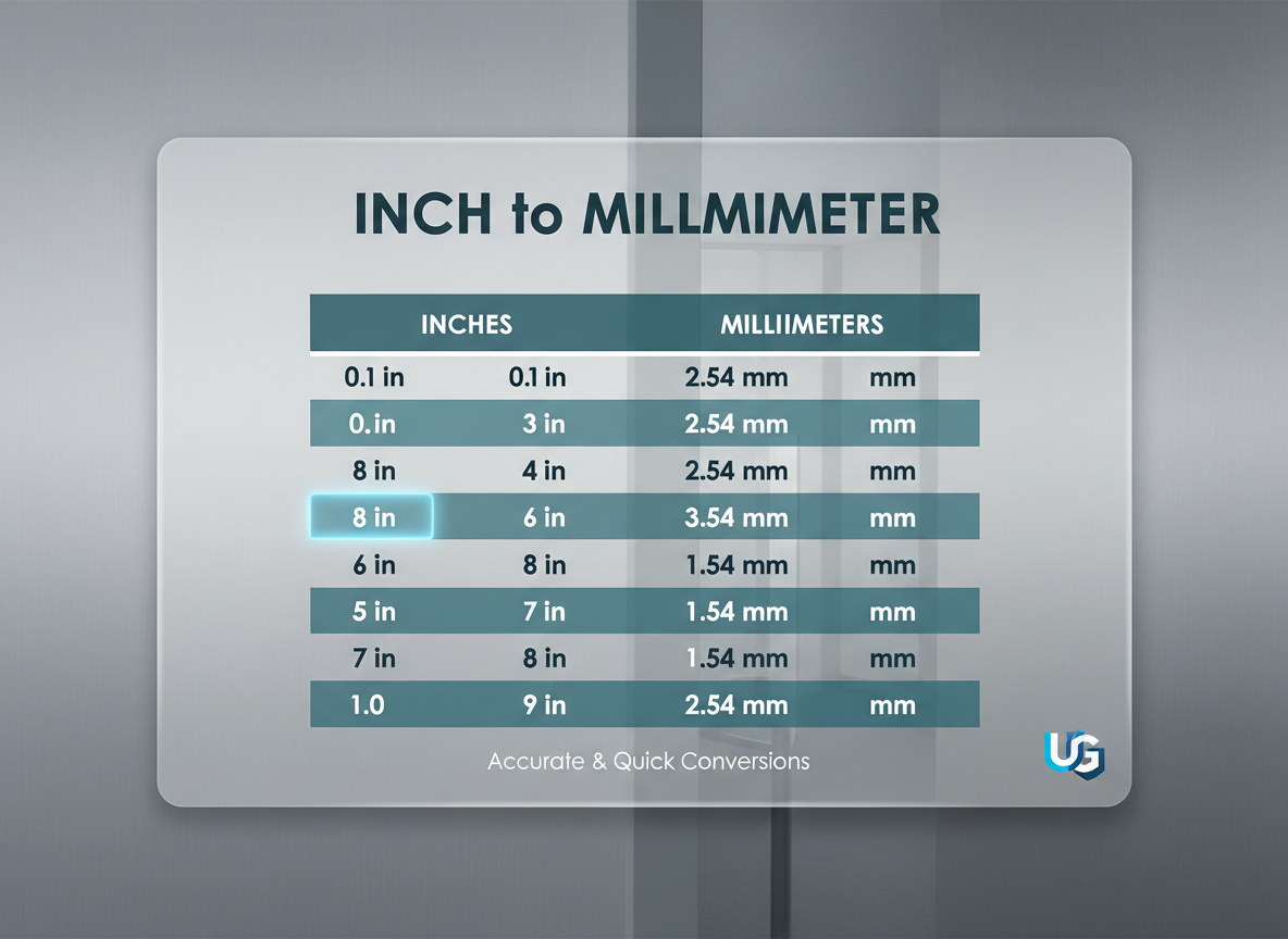 Quick Reference: 0.1 Inch Increments Conversion Table