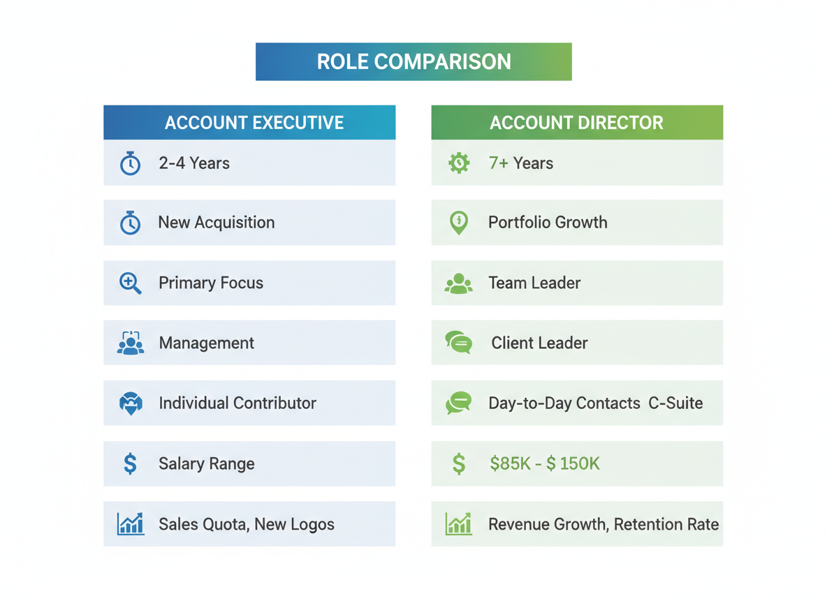 Account Director vs Account Executive: Key Differences Explained