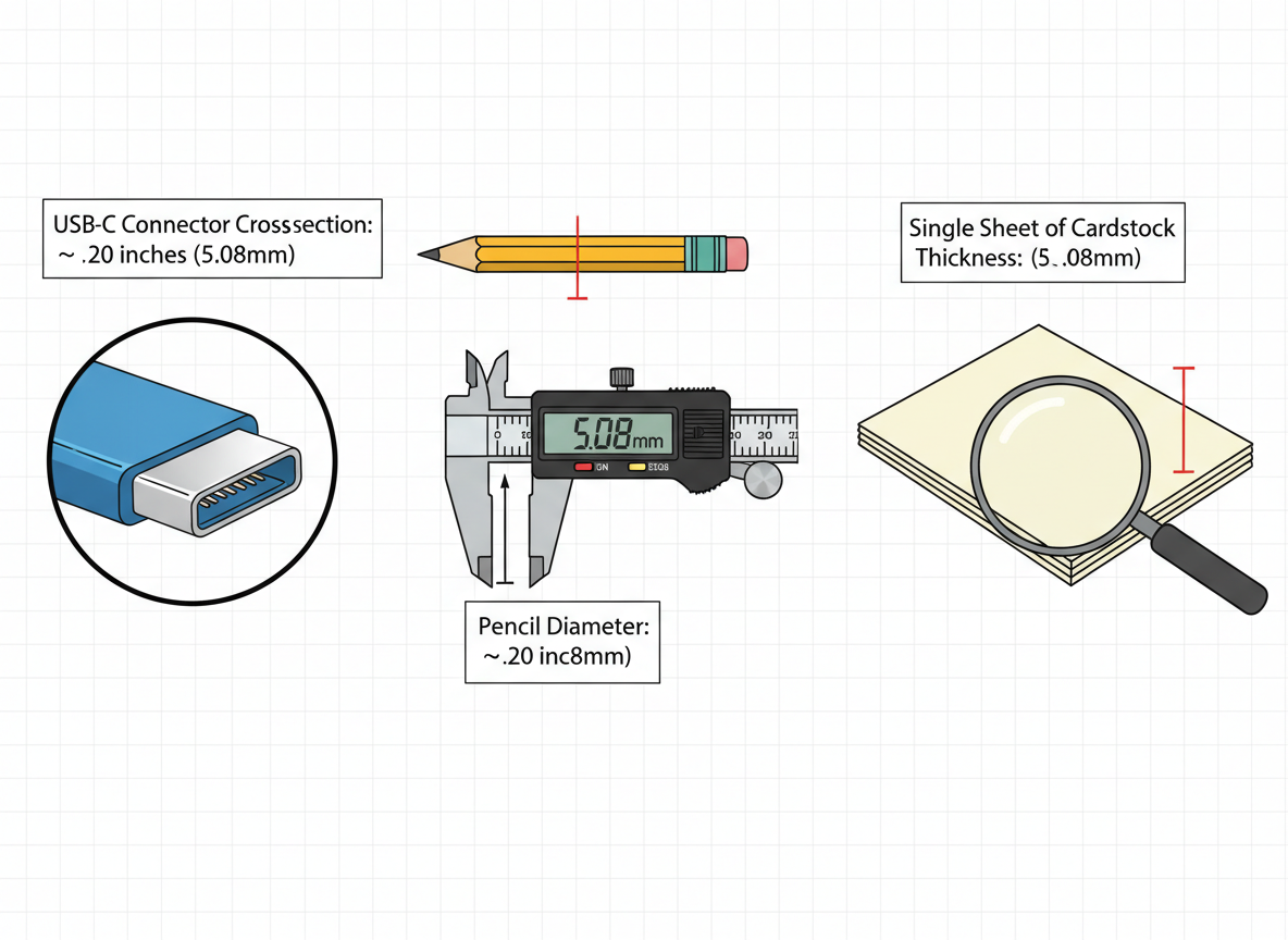 Real-World Objects That Measure 0.20 Inches (5.08mm)