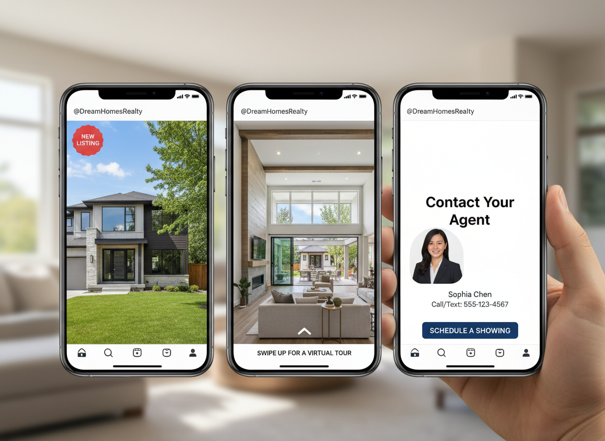 8 Instagram Real Estate Ad Samples Optimized for Stories and Reels