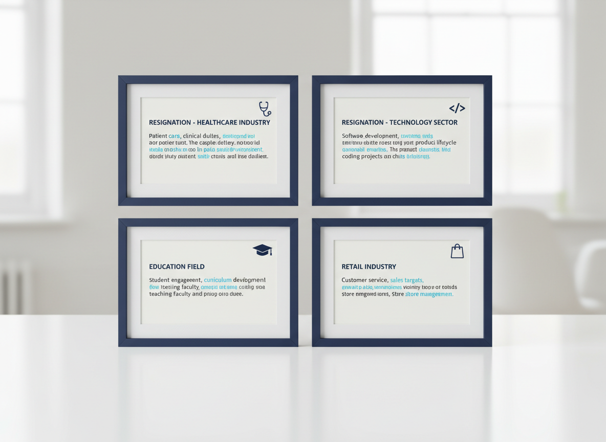 Industry-Specific Resignation Letter Examples (Healthcare, Tech, Education, Retail)