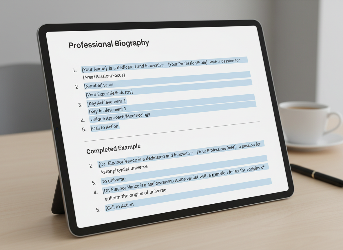 Fill-in-the-Blank Biography Templates You Can Use Today