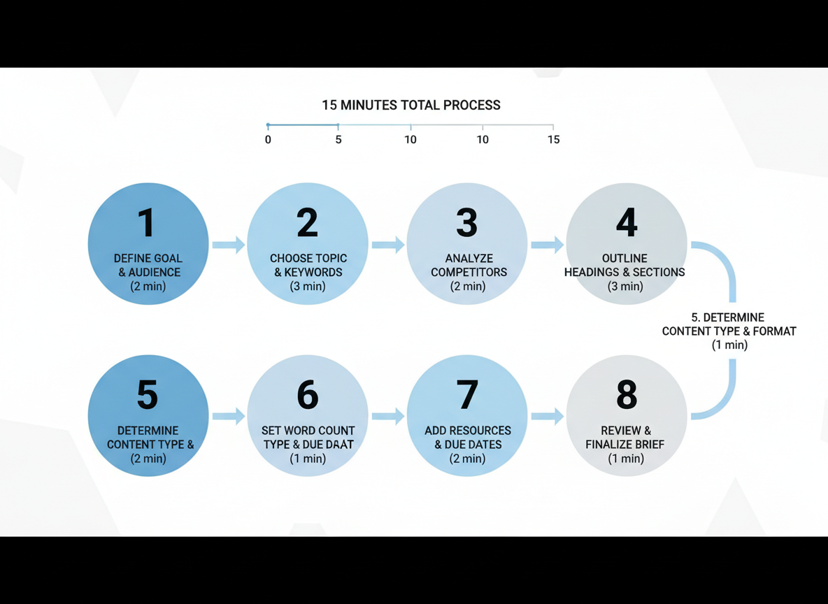 Step-by-Step: How to Create a Content Brief in Under 15 Minutes