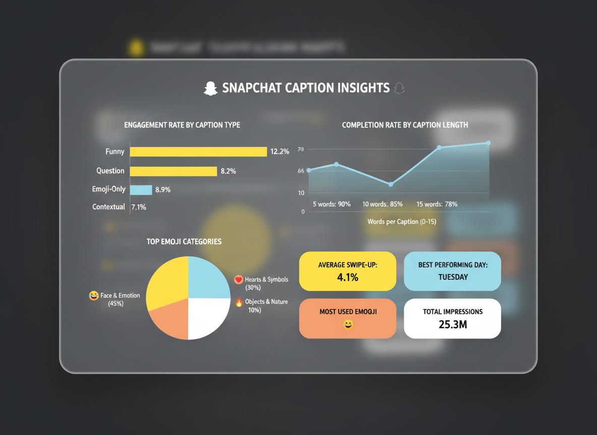 What Performs Best on Snapchat: Data-Driven Caption Insights for Maximum Engagement