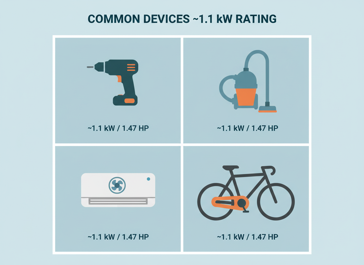Real-World Examples of 1.1 kW Power