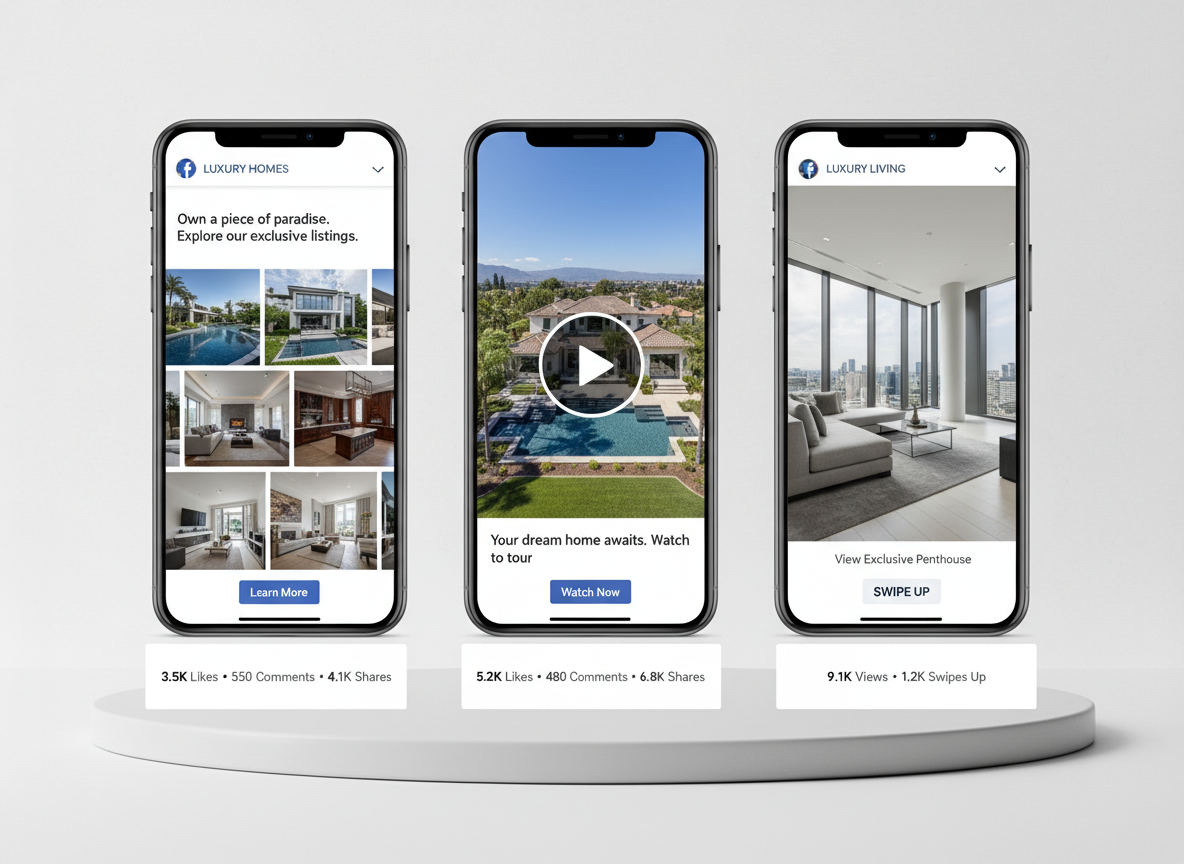 Facebook & Instagram Realtor Ad Examples (Examples 1-5)