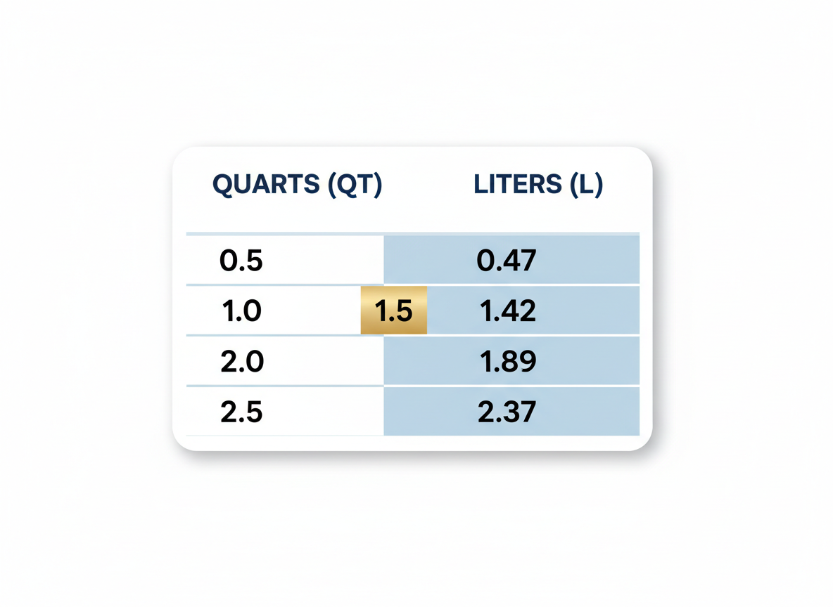 Quick Reference Conversion Table