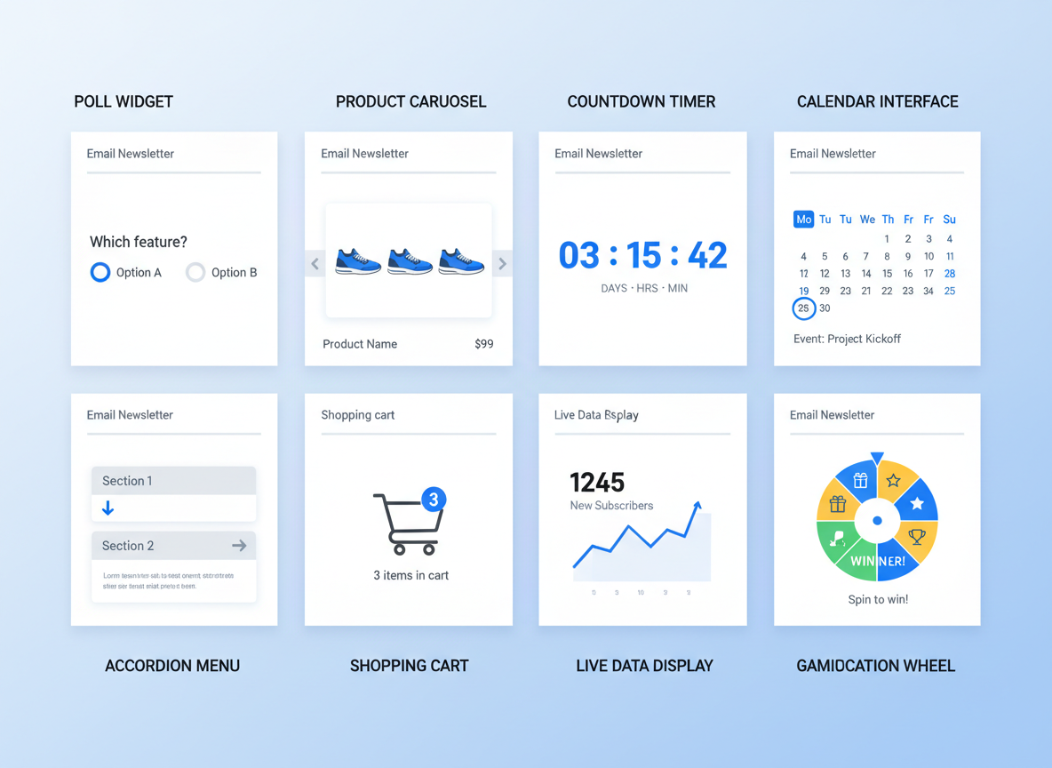 Types of Email Widgets: From Simple to Sophisticated