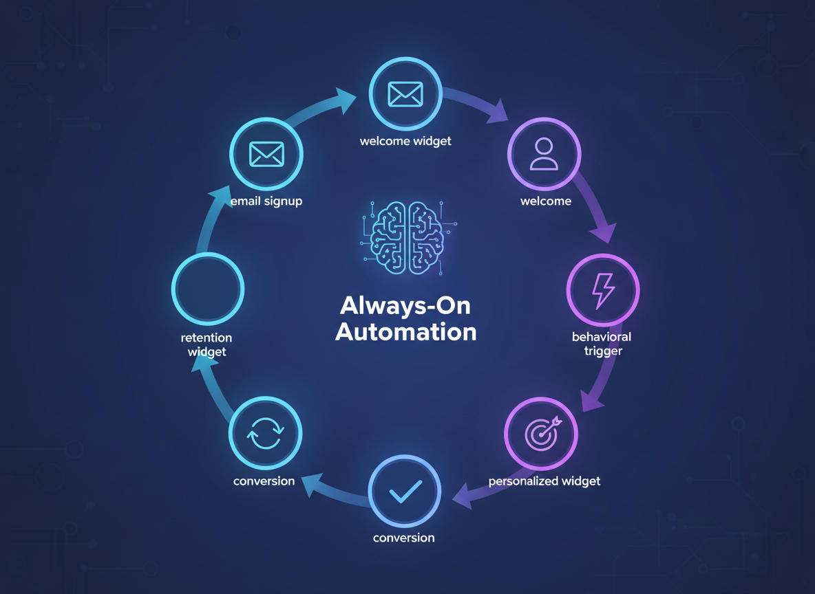 Automation and Email Widgets: The Always-On Advantage
