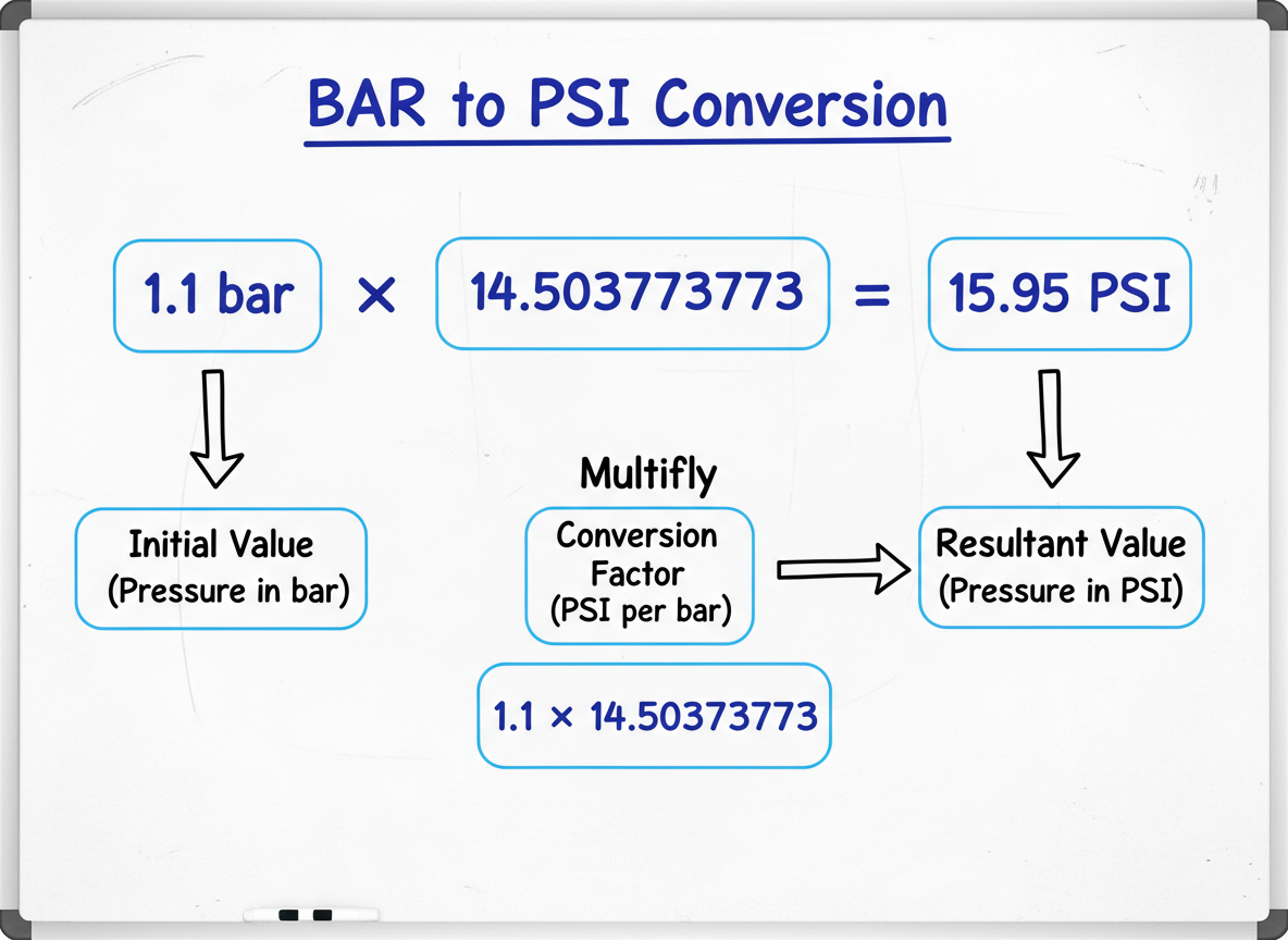 Bar to PSI Conversion Formula Explained