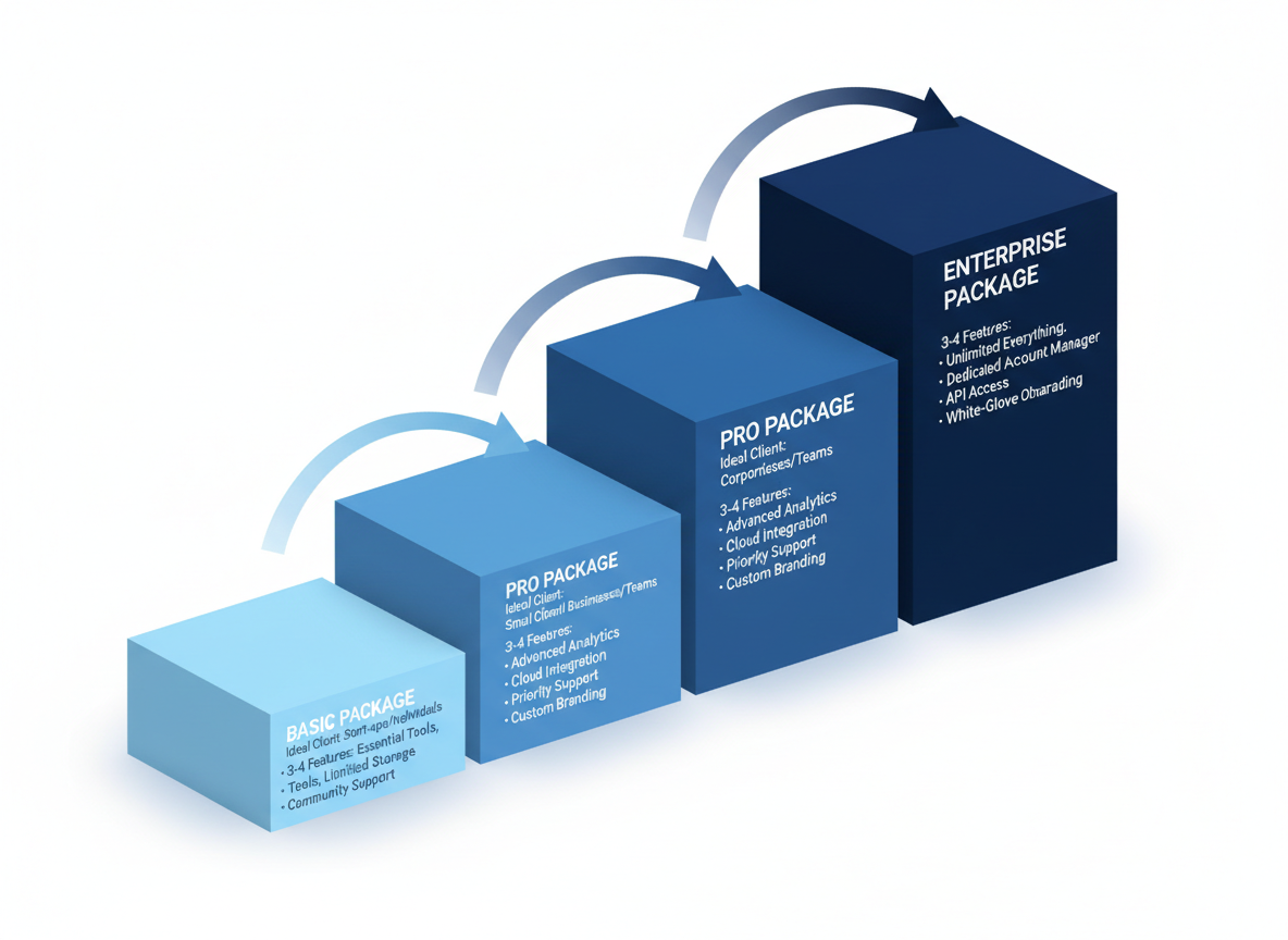 Structuring Tiered Packages: Basic, Premium & Enterprise Models