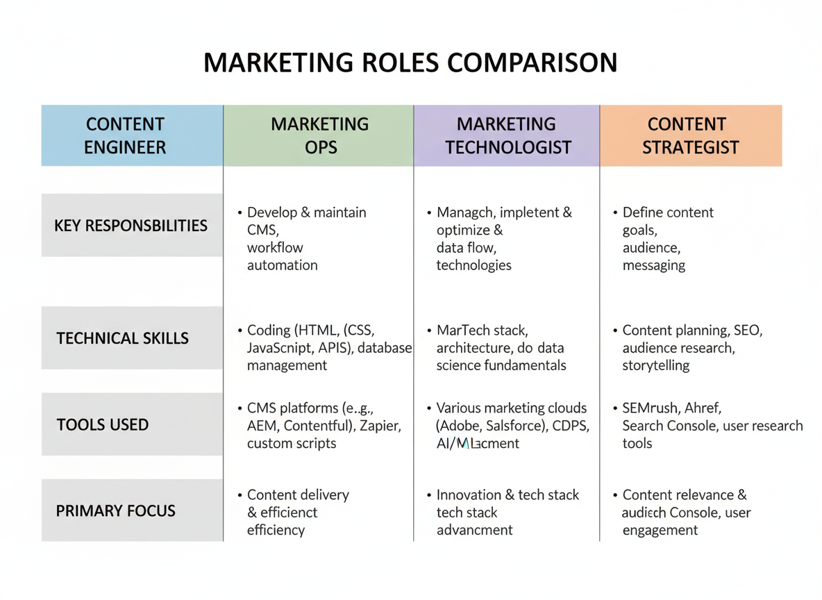 Content Engineer vs. Related Roles: What's the Difference?