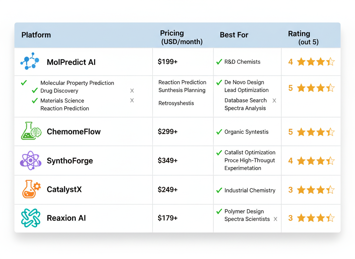 Best AI Chemistry Tools and Platforms in 2026