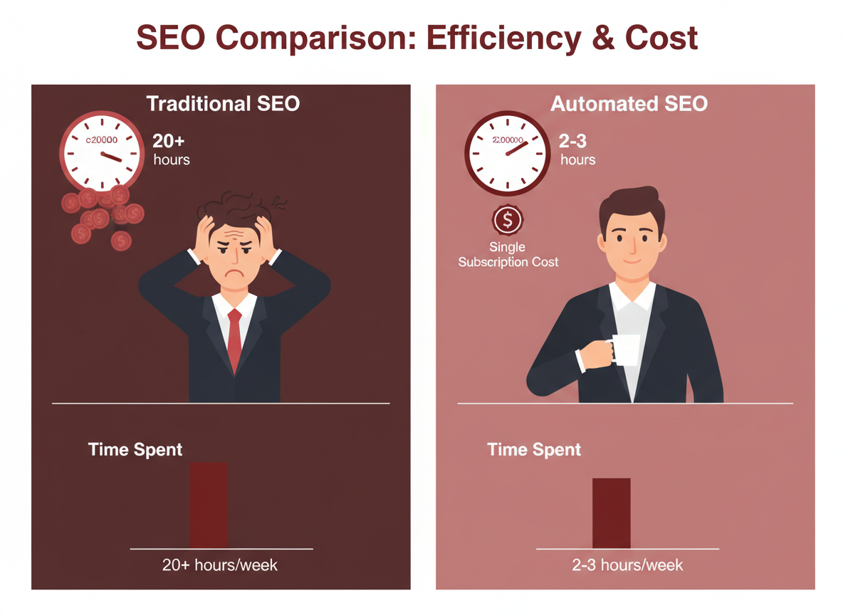 SEO Automation vs. Traditional Manual SEO: Time and Cost Analysis