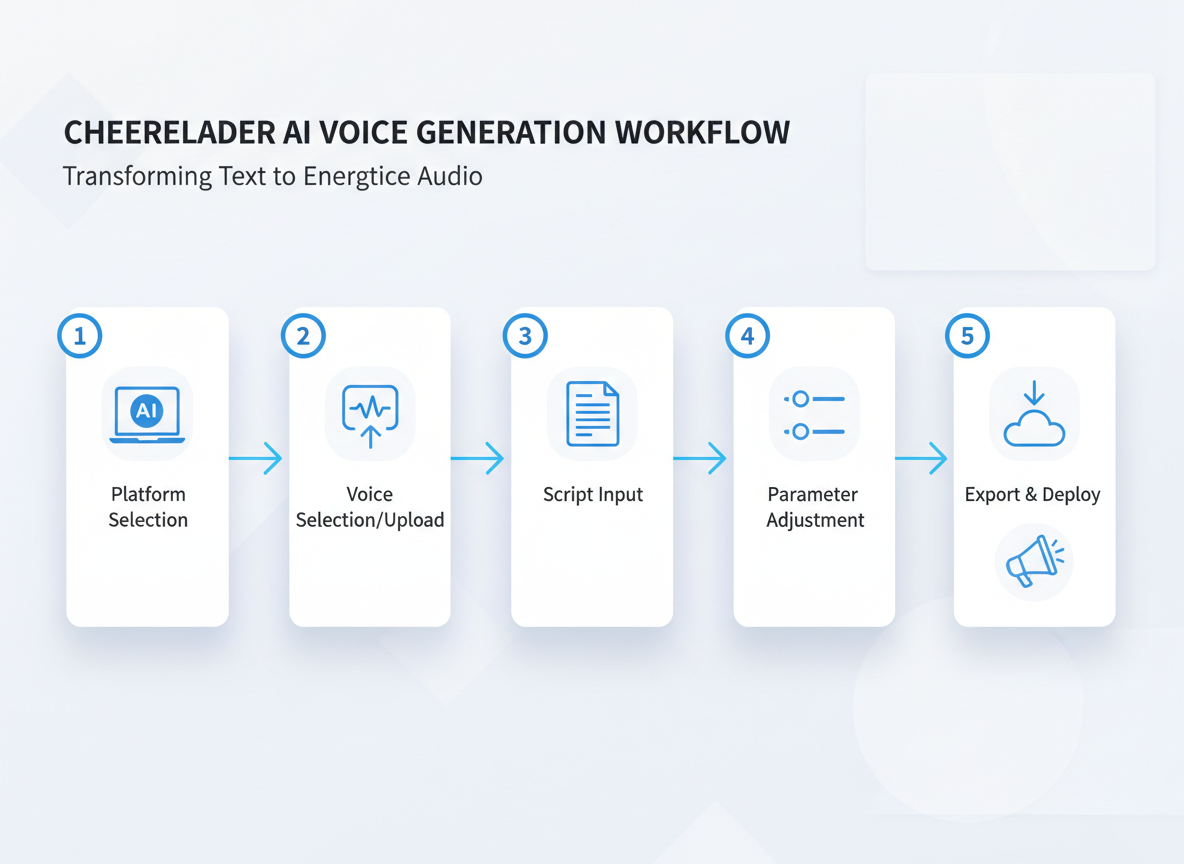 How to Generate Cheerleader AI Voices: Platform Options & Technical Process
